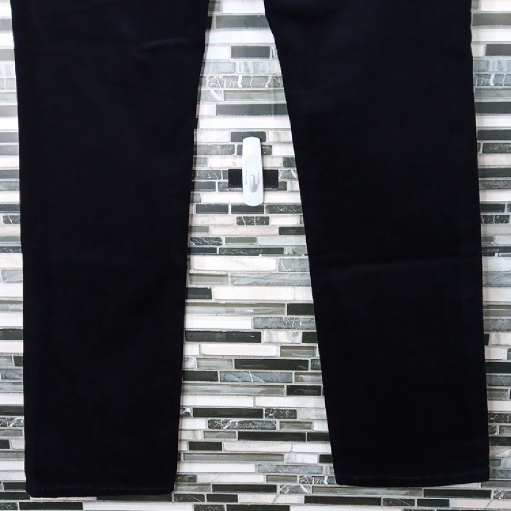St. John's Bay Womens 10 Mid Rise Black Corduroy Slim Straight Pants Academia - Picture 11 of 13